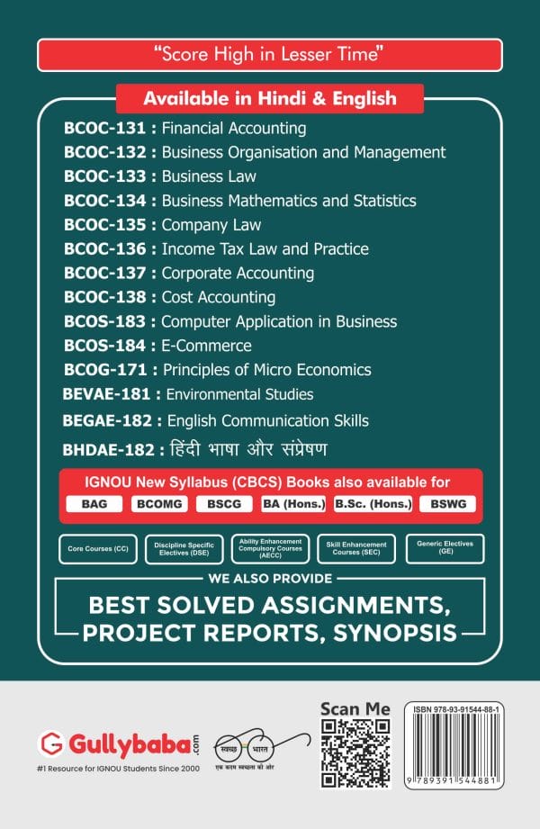 IGNOU BCOG-171 - Principles of Micro Economics, Latest Help Book Edition IGNOU BCOG-171 - Principles of Micro Economics, Latest Help Book Edition
