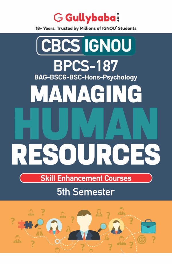 IGNOU BPCS-187 - Managing Human Resources, Latest CBCS Help Book Edition