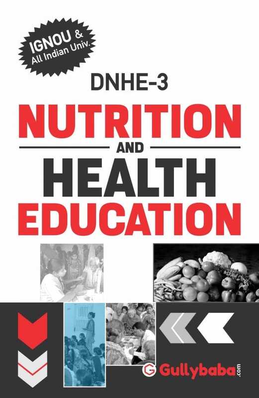 IGNOU DNHE-03 - Nutrition and Health Education, Latest Help Book Edition IGNOU DNHE-03 - Nutrition and Health Education, Latest Help Book Edition
