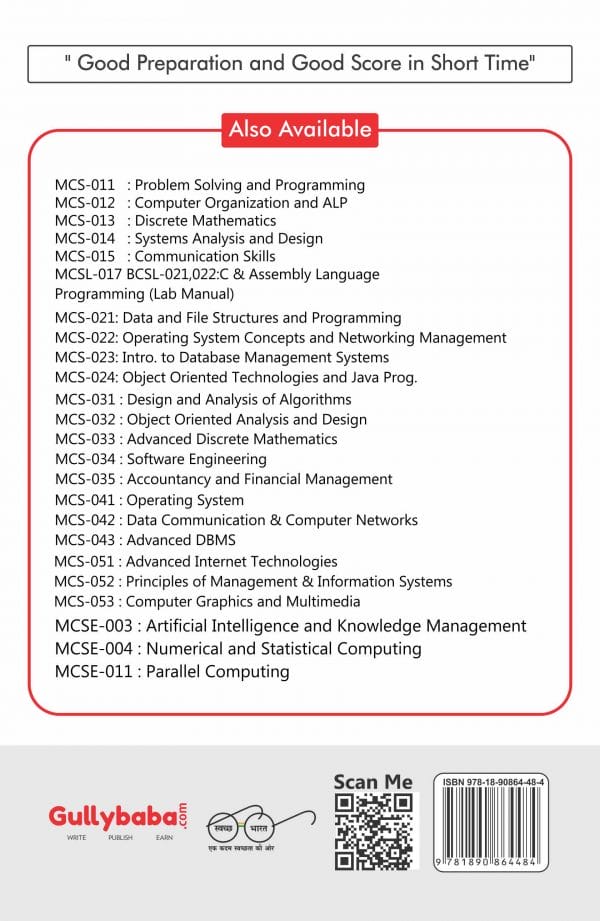 IGNOU MCS-13 - Discrete Mathematics, Latest Help Book Edition