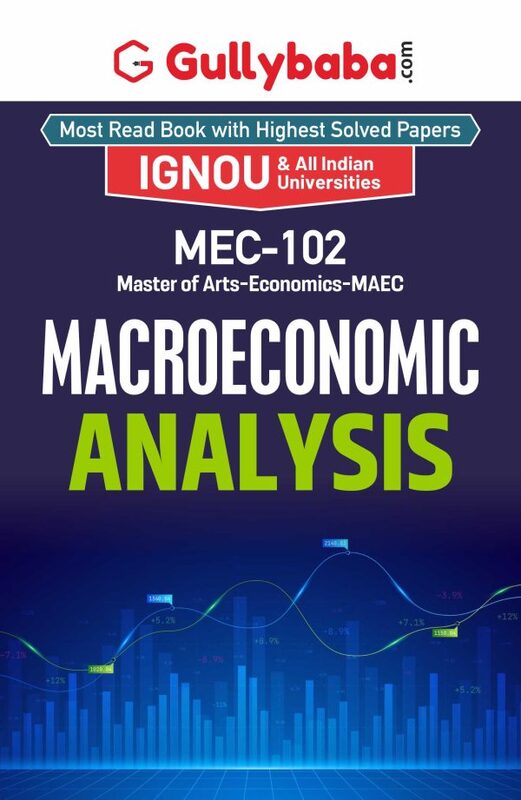 IGNOU MEC-102 - Macroeconomic Analysis, Latest Help Book Edition