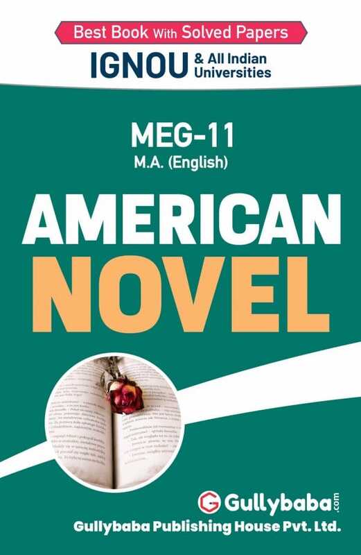 IGNOU MEG-11 - American Novel, Latest Help Book Edition
