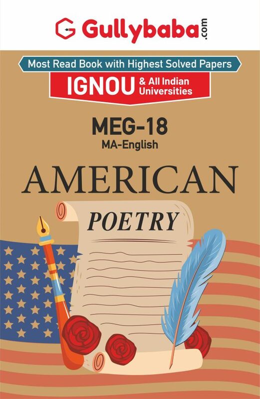 IGNOU MEG-18 - American Poetry, Latest Help Book Edition IGNOU MEG-18 - American Poetry, Latest Help Book Edition
