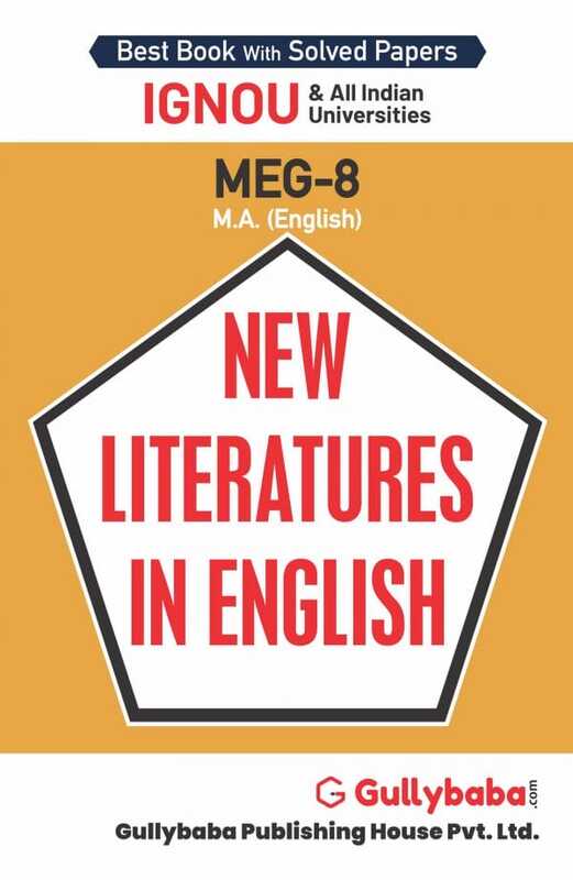 IGNOU MEG-08 - New Literature in English, Latest Help Book Edition IGNOU MEG-08 - New Literature in English, Latest Help Book Edition
