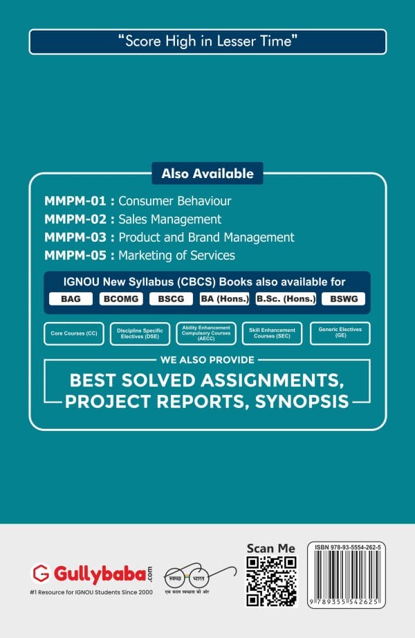 IGNOU MMPM-02 - Sales Management, Latest Help Book Edition