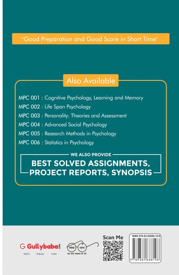 IGNOU MPC-02 - Life Span Psychology, Latest Help Book Edition