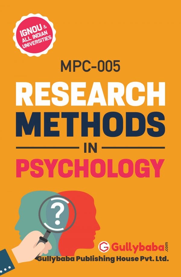 IGNOU MPC-05 - Research Methods in Psychology, Latest Help Book Edition